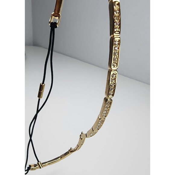 Rare Genuine Swarovski Hair Band Yellow Gold tone, 200 Crystals. - Picture 9 of 15